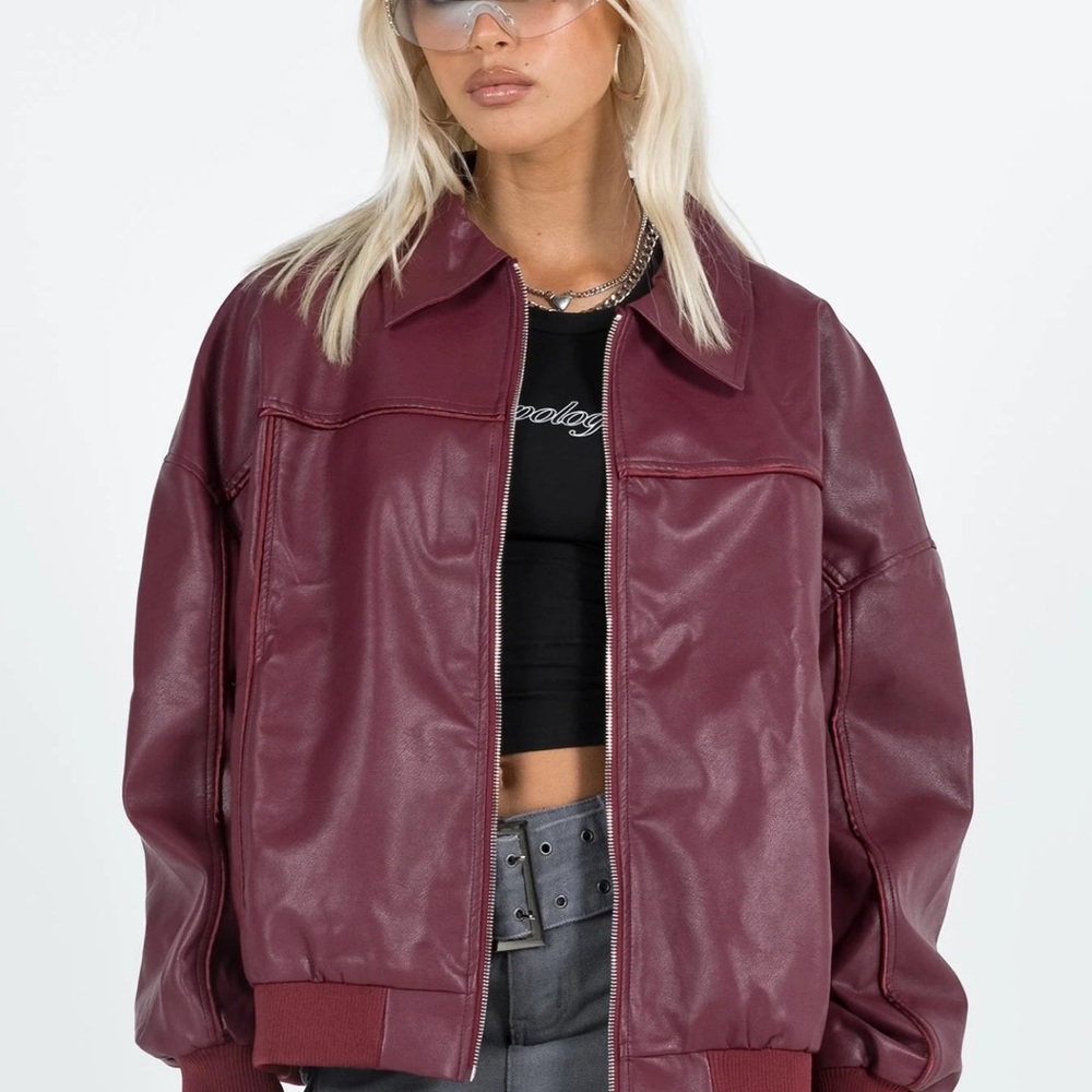 Princess Polly Burgundy Jacket